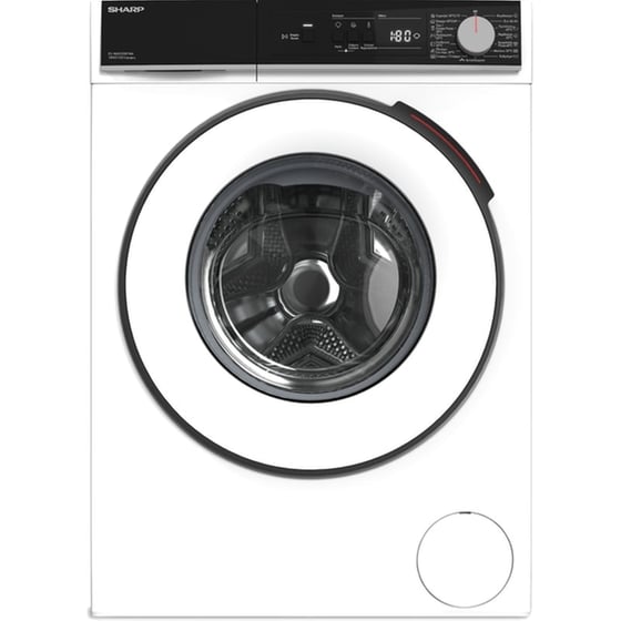 SHARP ES-NA012DW1NA-GR 10 kg 1.200 Στροφές Λευκό Πλυντήριο Ρούχων image 0