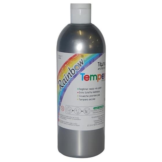 Rainbow Τέμπερα Ασημί 500ml image 0