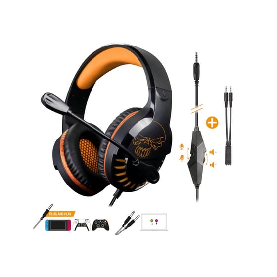 Gaming Headset Spirit of Gamer PRO-H3 - Μαύρο/Πορτοκαλί image 2