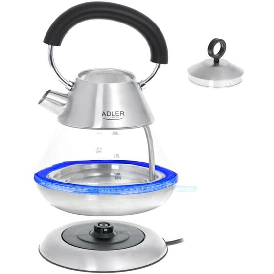 ADLER AD 1282 2200 W 1.5 L Ασημί Βραστήρας image 3