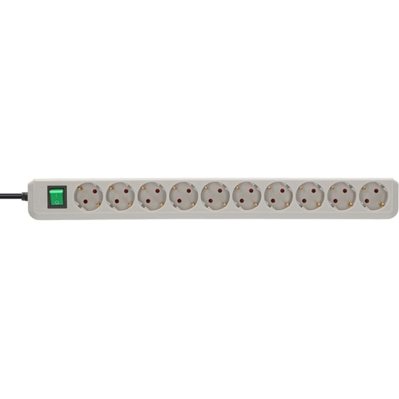Πολύπριζο Brennenstuhl Eco-line 10 Θέσεων 3m - Λευκό image 1