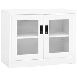 Ντουλάπι Γραφείου VidaXL από Ατσάλι 90x40x70 cm - Λευκό