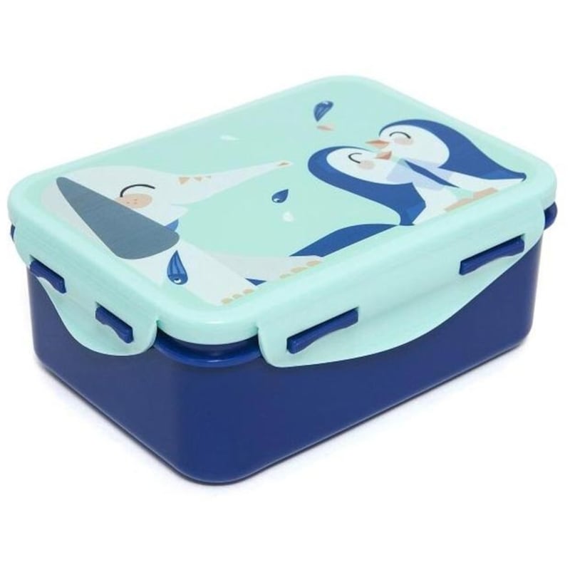 PETIT MONKEY Φαγητοδοχείο Petit Monkey Elephant Penguins Μπλε