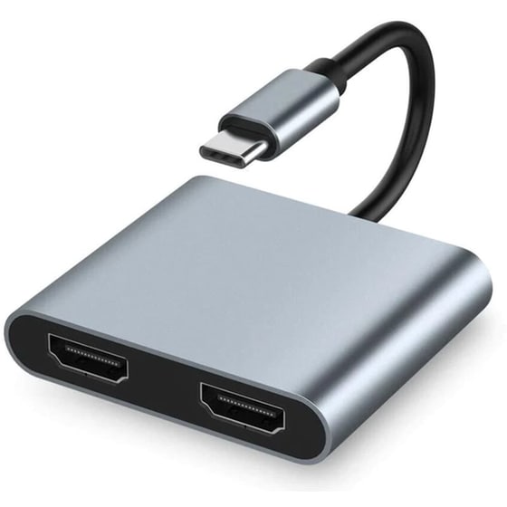 Docking Station Powertech  PTH-113 4 Θυρών 100W - Γκρι image 0