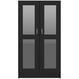 Βιτρίνα VidaXL από Μοριοσανίδα 82x5x30.5x150 cm - Μαύρη