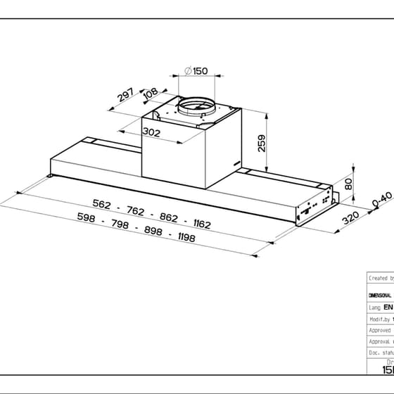 FABER 110.0439.952  IN-NOVA PREMIUM X A120 Μηχανισμός Απορρόφησης 120 cm - Inox image 2