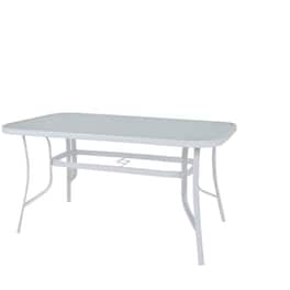 Τραπέζι Εξωτερικού Χώρου 24Mall c11309 από Μέταλλο 120x70x71 cm - Λευκό