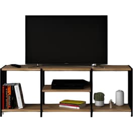 Έπιπλο Τηλεόρασης 24Mall Nina από Μοριοσανίδα 124x26x46 cm - Καφέ/Μαύρο
