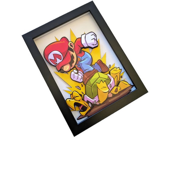 Διακοσμητικό Κάδρο Gaming  -  Super Mario Vs Turtle image 0