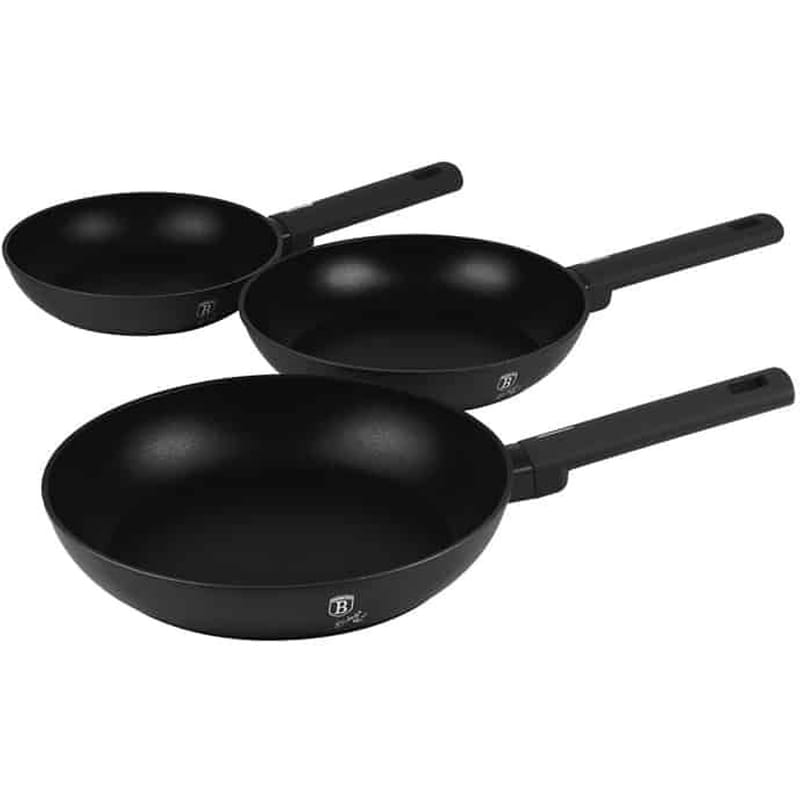 BERLINGER HAUS Σετ Τηγάνια BERLINGER HAUS BH-8195 3 τμχ Μαύρο