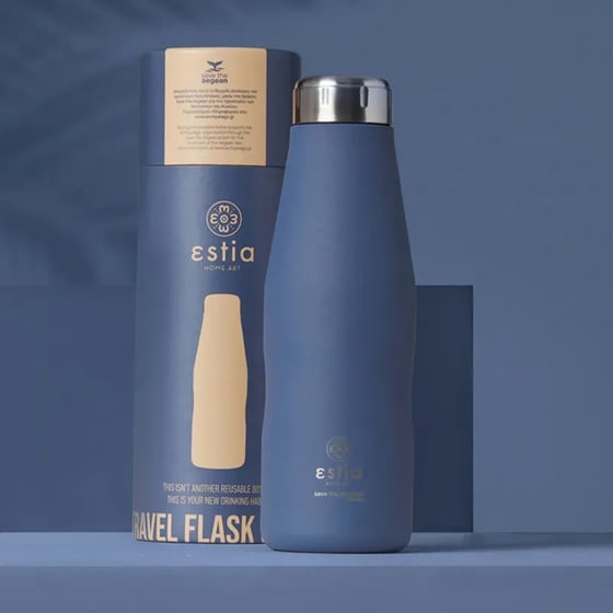 Θερμός Estia Home Art Save The Aegean Denim Blue 500 ml image 7