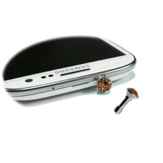 Βύσμα Anti-Dust Volte-Tel Diamond Ball 3.5mm Jack - Brown image 0