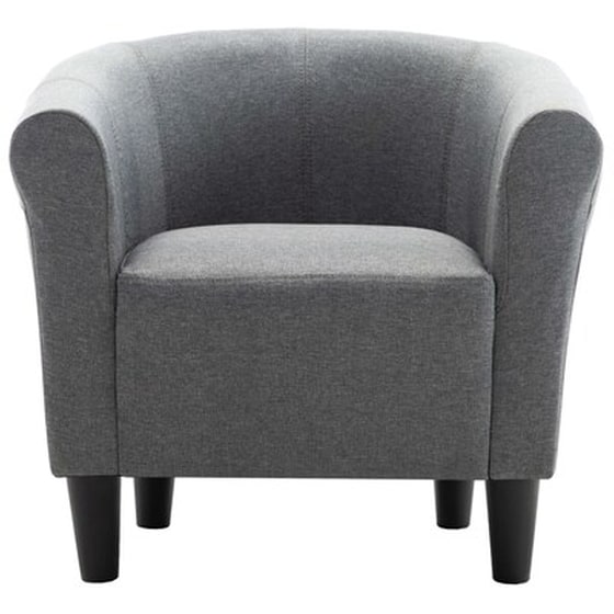 Vidaxl Πολυθρόνα Ανοιχτό Γκρι Υφασμάτινη image 4