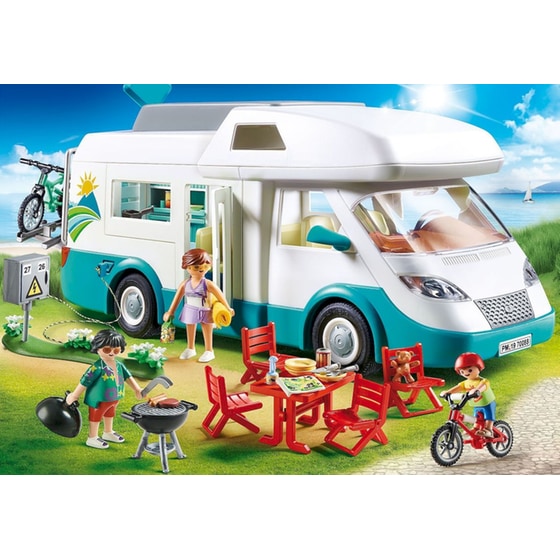 PLAYMOBIL® Family Fun Αυτοκινούμενο Οικογενειακό Τροχόσπιτο (70088) image 2