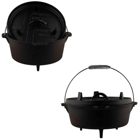 Μαντεμένια Γάστρα Dutch Oven THE WINDMILL TWM009 3.8 L Μαύρο image 2