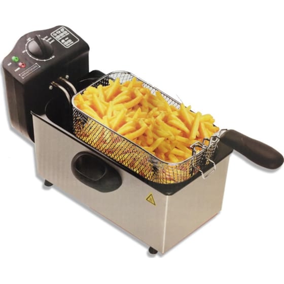 ROYALTY LINE RL-EFT2000L με Καπάκι 2000 W 3 L Ασημί Φριτέζα Λαδιού image 2