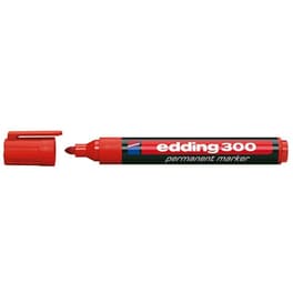 Μαρκαδόρος Ανεξίτηλος Edding Κόκκινο 1.5 mm