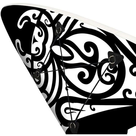 Φουσκωτή Σανίδα SUP VidaXL 305x76 cm - Μαύρη image 5