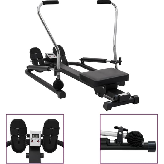 Κωπηλατική VidaXL 126x128cm - Μαύρη image 3