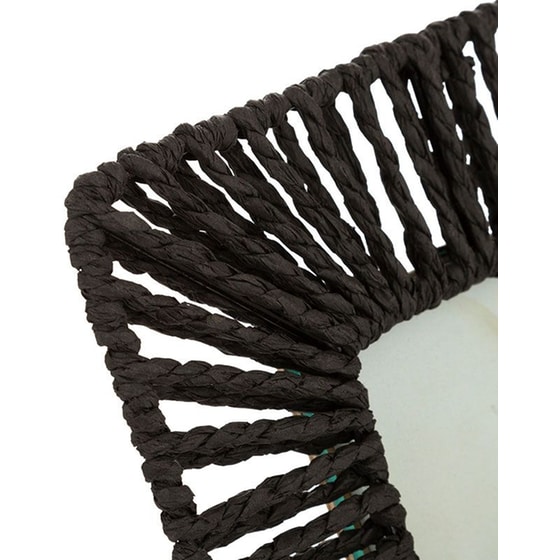 Κορνίζα Spitishop Ψάθινη 10x15 cm - Μαύρη image 1