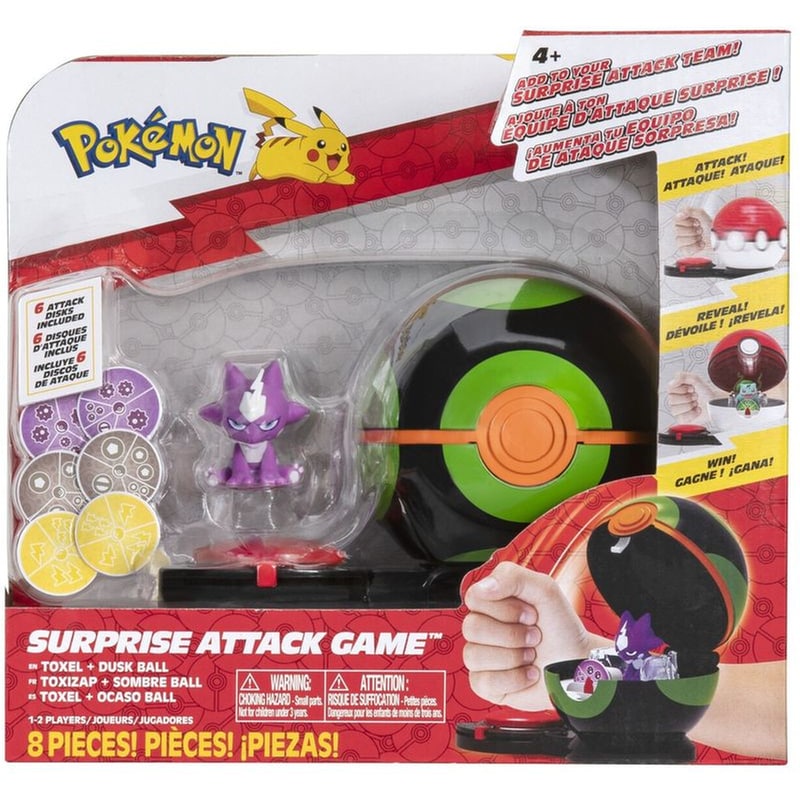 Φιγούρα Δράσης Jazwares Pokemon Surprise Attack Toxel And Dusk Ball