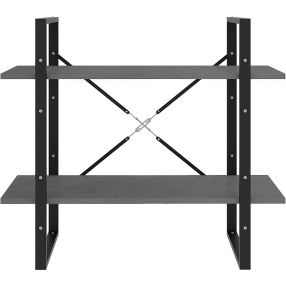 Βιβλιοθήκη VidaXL από Μέταλλο 80x30x70 cm - Γκρι image 3