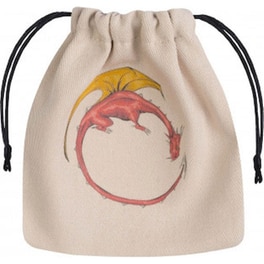 Dragon Beige And Multicolor Dice Bag