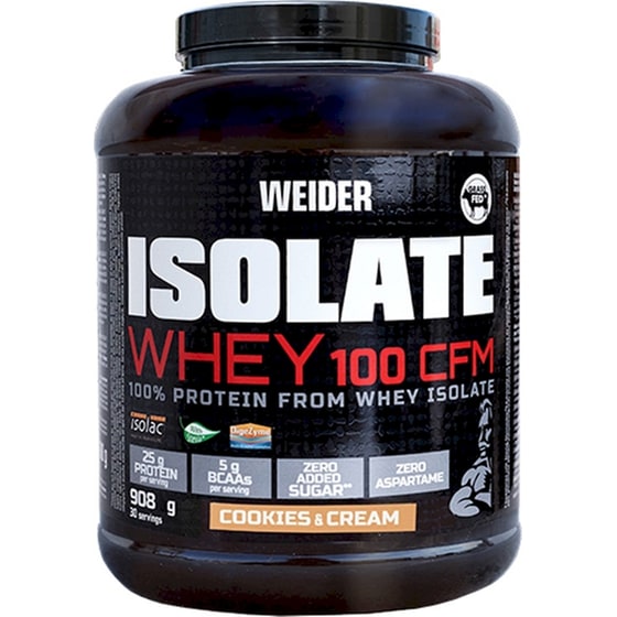 Πρωτεΐνη Weider Isolate Whey 100 Cfm Cookies And Cream - 908gr image 0