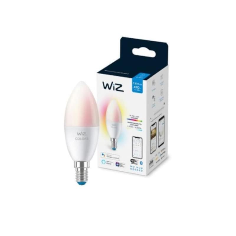 WiZ Έξυπνος Λαμπτήρας LED WiZ C37 E14 40W - Θερμό Λευκό