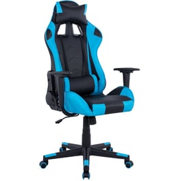 Καρέκλα Gaming Γραφείου HomeMarkt Winter από Τεχνητό Δέρμα - Σιελ/Μαύρη