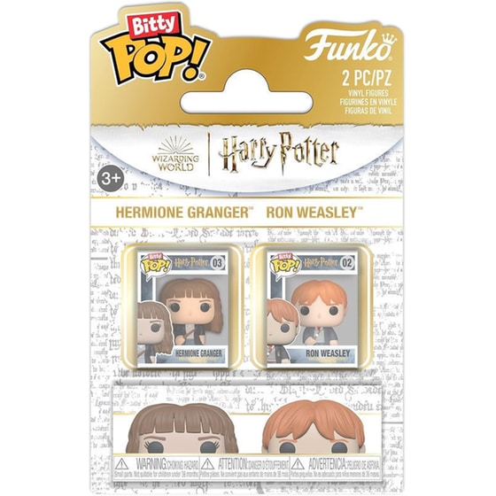 Funko Bitty Pop! - Harry Potter - Ron Weasley & Hermione Granger (2-pack) image 0