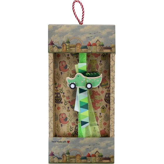 Λαμπάδα Synchronia Ζωάκι με Ρόδες Ξύλινο - Κροκόδειλος image 0