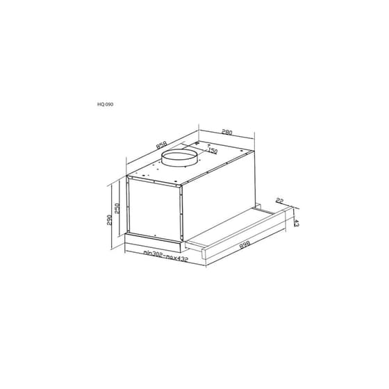 DAVOLINE HQ PRO IX 090 89.8 cm Inox Απορροφητήρας Συρόμενος image 5