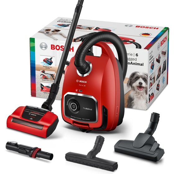 BOSCH BGL6PET1 ProAnimal 700 W με Σακούλα 4 L Κόκκινη Ηλεκτρική Σκούπα image 9