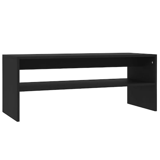 Τραπεζάκι Σαλονιού VidaXL από Μοριοσανίδα 100x40x40cm - Μαύρο image 2