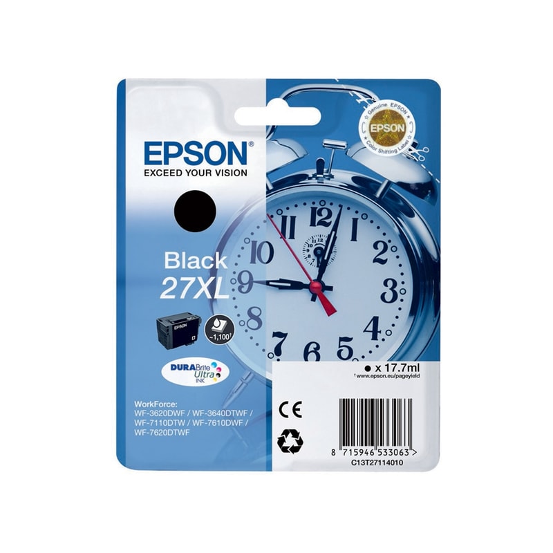 Epson 27XL Μαύρο Μελάνι Εκτυπωτή C13T27114010 EPSON