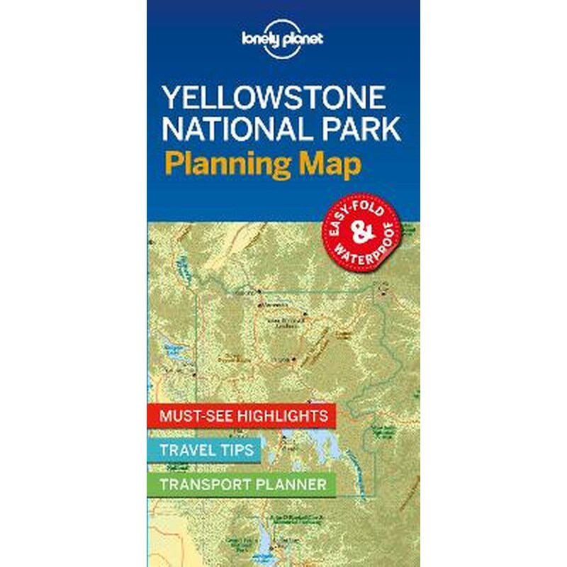 Lonely Planet Yellowstone National Park Planning Map