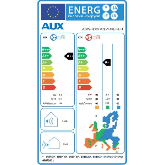 AUX Q-Series ASW-H12B4 Κλιματιστικό Inverter 12.000 BTU A++/A+ με Wi-Fi image 4