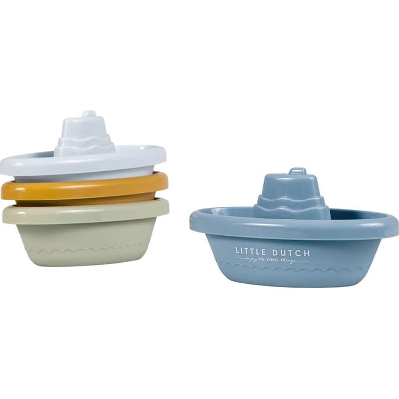 LITTLE DUTCH Παιχνίδια Μπάνιου Little Dutch Ld2007436 Βαρκάκια, 12x6 cm - 4 τμχ