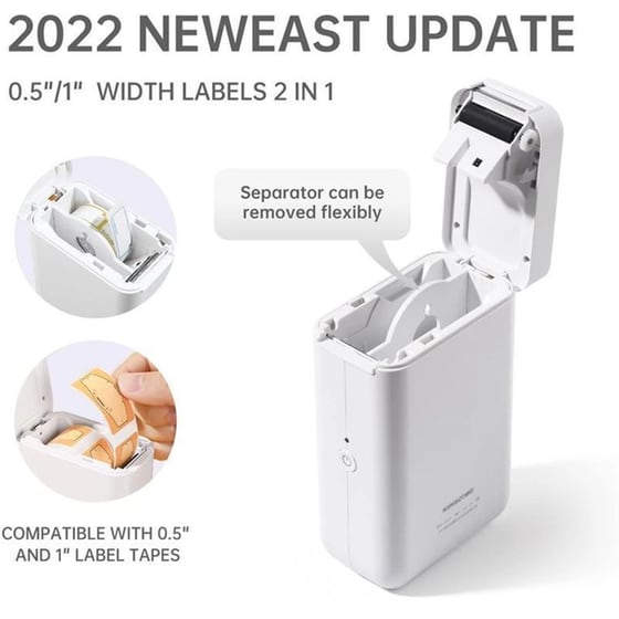 NIIMBOT D101 Έχρωμος Εκτυπωτής Thermal Ετικετών με Bluetooth - Λευκό image 3