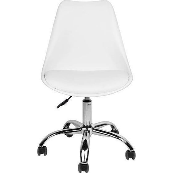 Καρέκλα Γραφείου ArteLibre Κυβέλη από Τεχνητό Δέρμα - Λευκή image 1