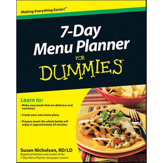 7-Day Menu Planner For Dummies image 0