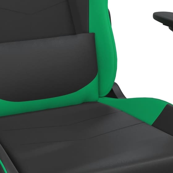 Καρέκλα Gaming VIDAXL 345402 με Ρυθμιζόμενα Μπράτσα από Τεχνητό Δέρμα - Μαύρο image 5