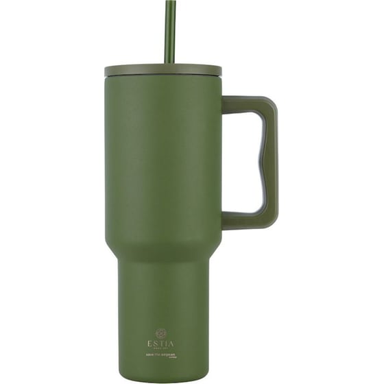 Θερμός Handled Tumbler Estia Home Art Straw Tumbler XL Save The Aegean Forest Spirit 1200ml image 0