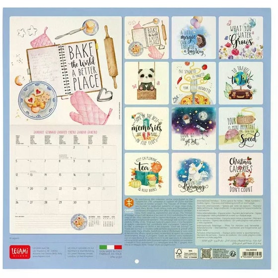 Ημερολόγιο Τοίχου Legami 2026 Aphorisms 30x29cm image 1