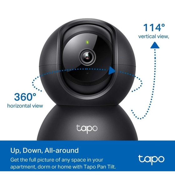 Ασύρματη IP Camera TP-Link Tapo C201 FHD Bullet / Box με Λειτουργία Pan & Tilt image 2