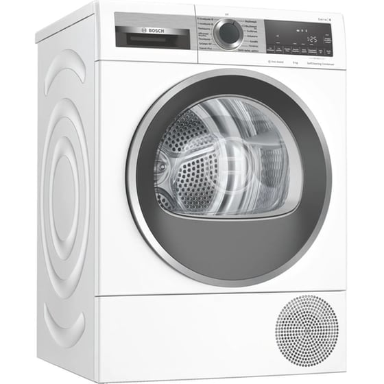 BOSCH WQG245A9GR 9 kg με Αντλία Θερμότητας Λευκό Στεγνωτήριο Ρούχων image 2