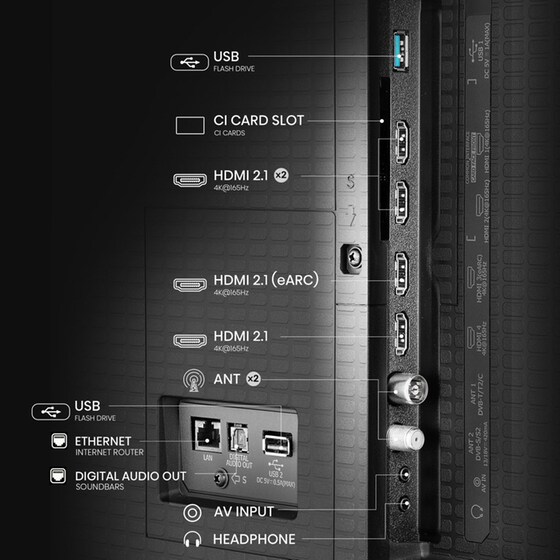Hisense Mini-LED 100" 4K Smart Τηλεόραση 100U7Q image 10