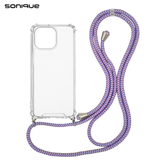 Θήκη Apple iPhone 14 Pro Max - Sonique Armor Clear - Rainbow Λιλά image 0