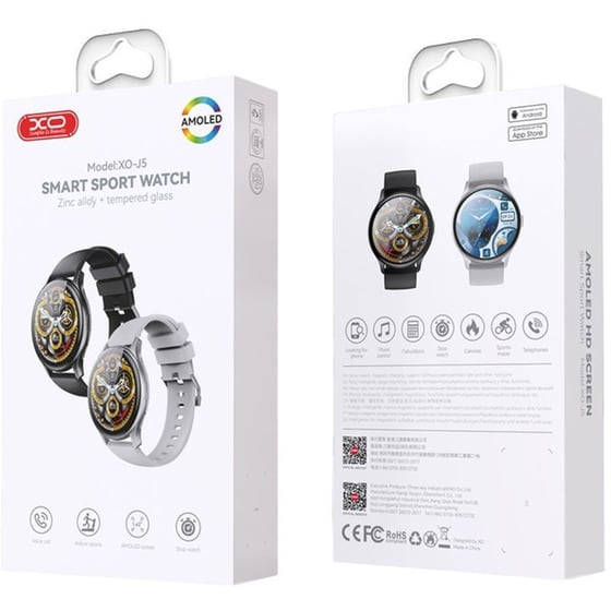 Smartwatch XO J5 36mm - Black image 2